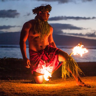 hula torch dancer